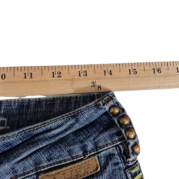 Cowgirl Tuff Gypsy Bootcut Stretch Denim Size 27‎ / 33 inseam - Picture 8 of 12